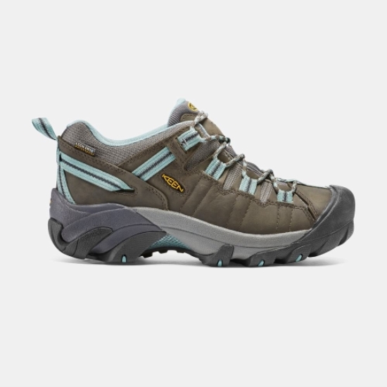Keen Targhee II Waterproof Women's Hiking Shoes Black Olive Blue | 39247CZLS